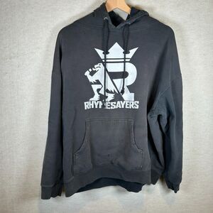 Rhymesayers Hoodie Mens XL Graphic Sweatshirt Fade Thrash Vintage Hip Hop